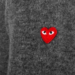 Comme Des Garçons PLAY N040 Small Red Heart V-Neck Jumper Grey In Grey 5 Comme Des Garçons PLAY N040 Small Red Heart V-Neck Jumper Grey In Grey -Hervia Shop hervia.com comme des gar ons play n040 small red heart v neck jumper grey 1569407151PLAY 79.1