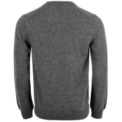 Comme Des Garçons PLAY N048 Gold Heart V-Neck Jumper Grey In Grey