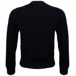 Comme Des Garçons PLAY N049 Gold Heart Cardigan In Navy