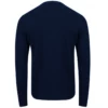 Comme Des Garçons PLAY N060 White Heart V-Neck Jumper Navy In Navy