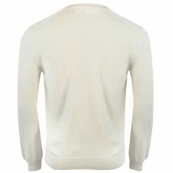 Comme Des Garçons PLAY N064 White Heart V-Neck Jumper Off White In White