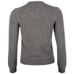 Comme Des Garçons PLAY N071 Double Heart Cardigan In Grey