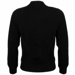 Comme Des Garçons PLAY N075 Double Eye Red Heart Cardigan Black In Black