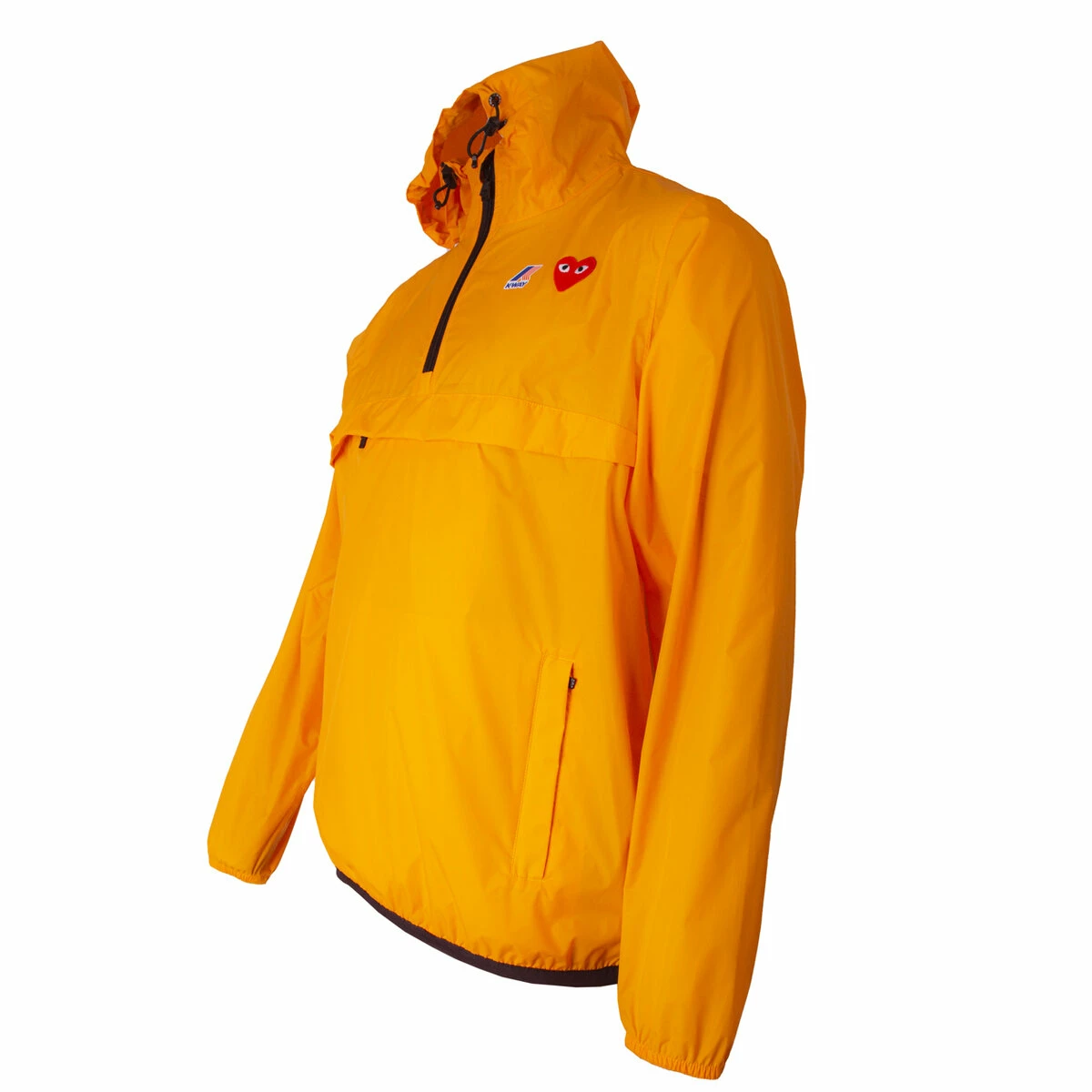 Comme Des Garçons PLAY Half Zip Jacket In Orange 2 Comme Des Garçons PLAY Half Zip Jacket In Orange - Image 2