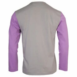 Comme Des Garçons PLAY T316 Colour Block Long Sleeve T-Shirt In Grey