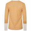 Comme Des Garçons PLAY T319 Striped Long Block Sleeve T-Shirt In Yellow/white