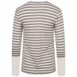 Comme Des Garçons PLAY T319 Striped Long Block Sleeve T-Shirt In Grey / White