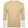 Comme Des Garçons PLAY T320 Striped Long Block Sleeve T-Shirt In Olive/white