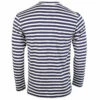 Comme Des Garçons PLAY T010 Navy Heart Stripe T-Shirt In Navy