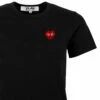 Comme Des Garçons PLAY Short Sleeve T-Shirt In Black