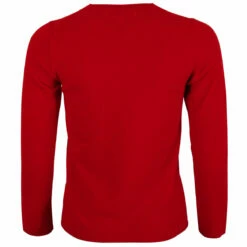 Comme Des Garçons PLAY N067 Red Heart Round Neck Sweater Red In Red