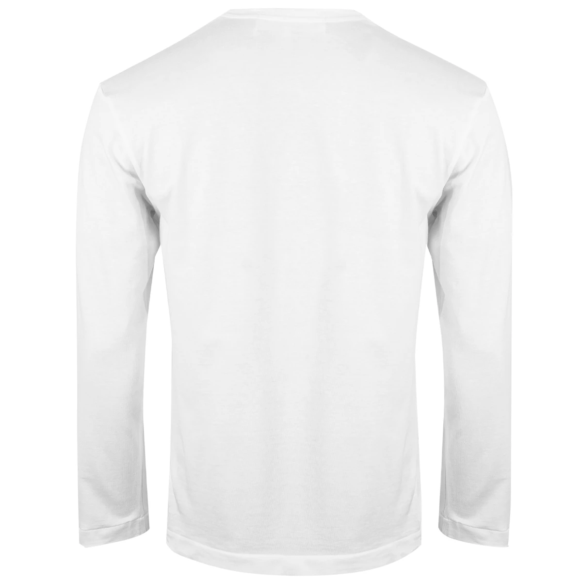 Comme Des Garçons PLAY T118 Long Sleeved Red Heart T-Shirt White In White 1 Comme Des Garçons PLAY T118 Long Sleeved Red Heart T-Shirt White In White