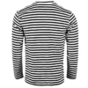 Comme Des Garçons PLAY T164 Red Heart Stripe T-Shirt Black In Black