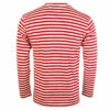 Comme Des Garçons PLAY T164 Red Heart Stripe T-Shirt Red In Red