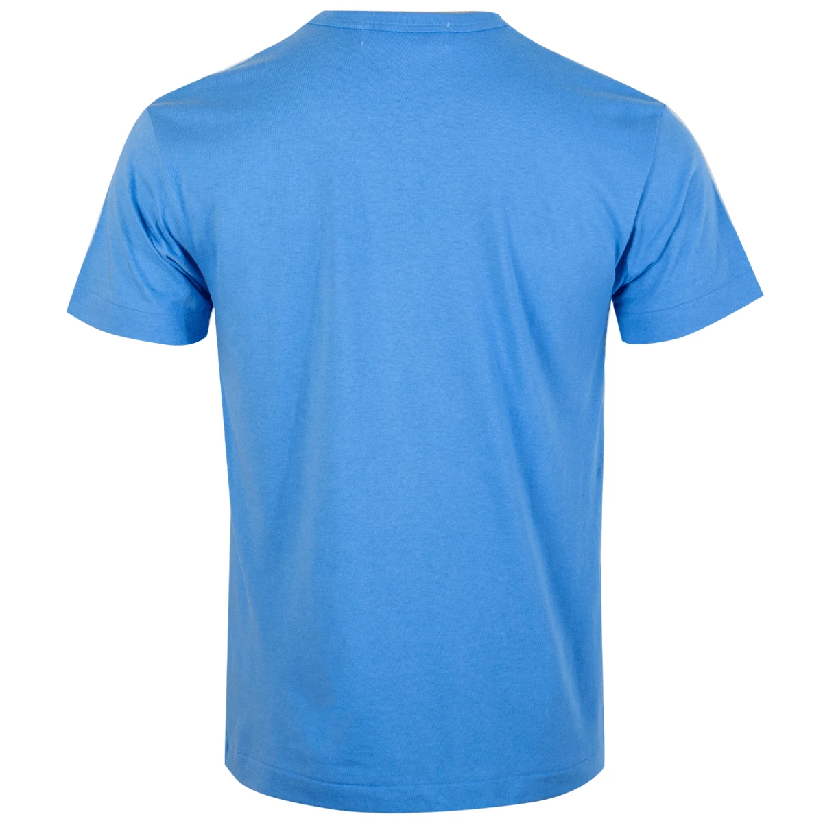 Comme Des Garçons PLAY T214 Little Black Heart T-Shirt Blue In Blue 1 Comme Des Garçons PLAY T214 Little Black Heart T-Shirt Blue In Blue