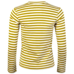 Comme Des Garçons PLAY T217 Red Heart Stripe T-Shirt Olive In Olive