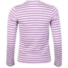 Comme Des Garçons PLAY T217 Red Heart Stripe T-Shirt Purple In Purple