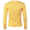 Comme Des Garçons PLAY T217 Red Heart Stripe T-Shirt Yellow In Yellow