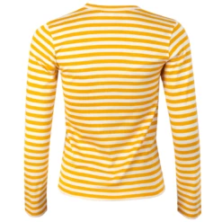 Comme Des Garçons PLAY T217 Red Heart Stripe T-Shirt Yellow In Yellow