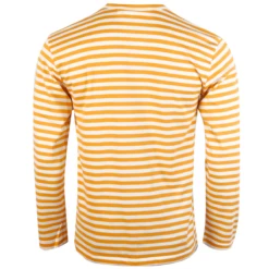 Comme Des Garçons PLAY T218 Long Sleeve Stripe T-Shirt Yellow In Yellow