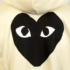 Comme Des Garçons PLAY T254 Black Heart Zip Up Hoodie Ivory In Ivory 5 Comme Des Garçons PLAY T254 Black Heart Zip Up Hoodie Ivory In Ivory -Hervia Shop hervia.com comme des gar ons play t254 black heart zip up hoodie ivory 159603507816148.1