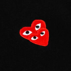Comme Des Garçons PLAY T288 Double Heart T-Shirt Black In Black 5 Comme Des Garçons PLAY T288 Double Heart T-Shirt Black In Black -Hervia Shop hervia.com comme des gar ons play t288 double heart t shirt black 1604597893Template play 0001 Hue Saturation 4