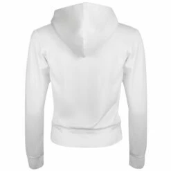 Comme Des Garçons PLAY T293 Double Eye Red Heart Hoodie White In White