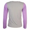 Comme Des Garçons PLAY T315 Colour Block Long Sleeve T-Shirt In Grey/purple