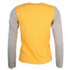 Comme Des Garçons PLAY T315 Colour Block Long Sleeve T-Shirt In Yellow/gray