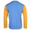 Comme Des Garçons PLAY T316 Colour Block Long Sleeve T-Shirt In Blue/yellow