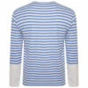 Comme Des Garçons PLAY T320 Striped Long Block Sleeve T-Shirt In Blue/white