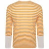Comme Des Garçons PLAY T320 Striped Long Block Sleeve T-Shirt In Yellow/white