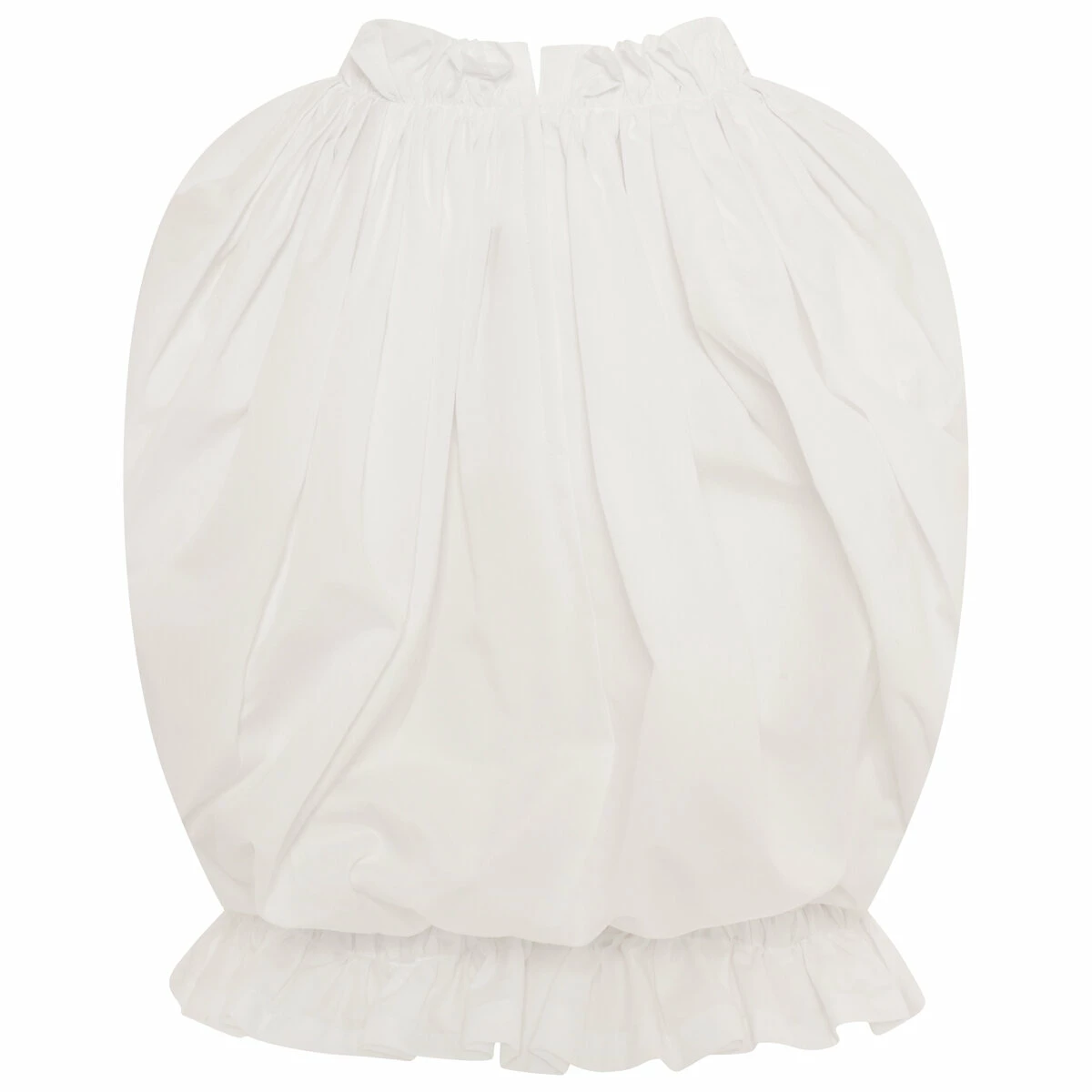 Comme Des Garcons Comme Des Garçons Ruched Sleeveless Blouse In White In White 2 Comme Des Garcons Comme Des Garçons Ruched Sleeveless Blouse In White In White - Image 2