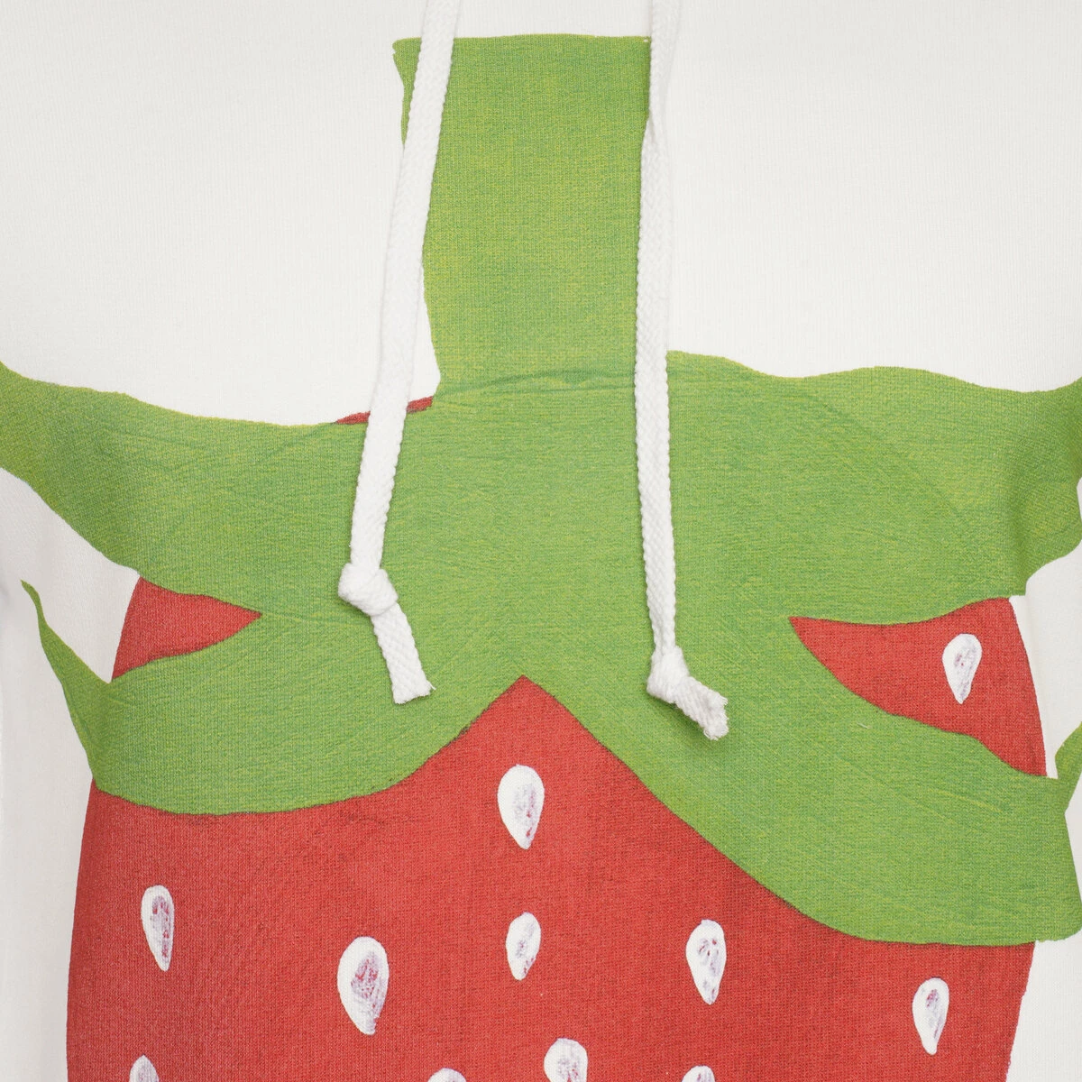 Comme Des Garçons SHIRT Strawberry Print Hoodie In White 2 Comme Des Garçons SHIRT Strawberry Print Hoodie In White - Image 2