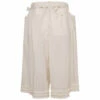 COMME DES GARÇONS TAO Belted Shorts In Natural