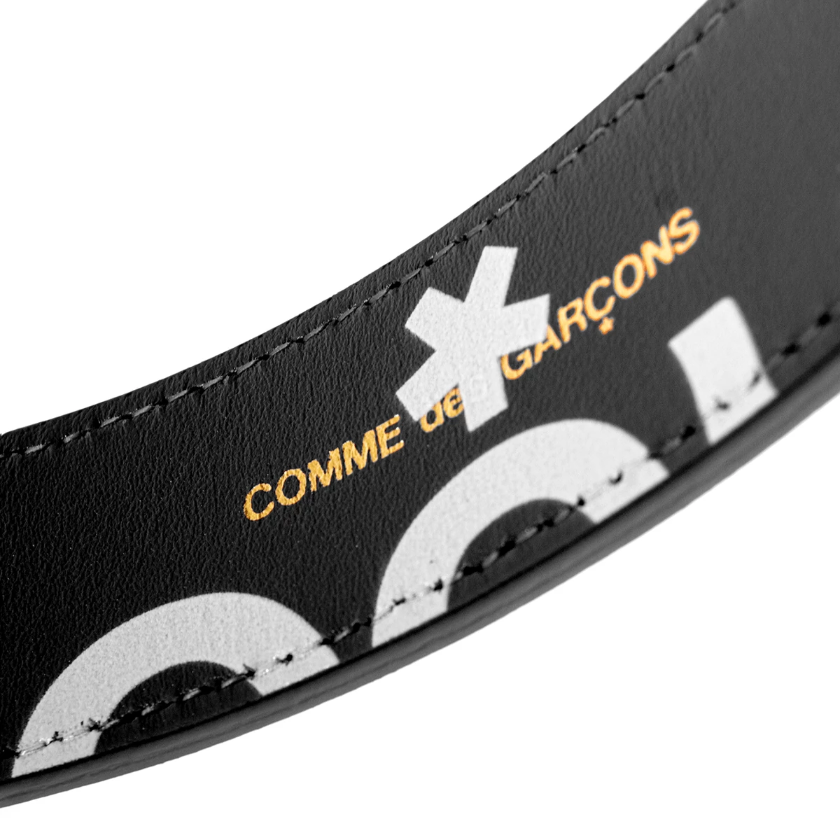 Comme Des Garçons Wallet Huge Logo Leather Belt Black In Black 4 Comme Des Garçons Wallet Huge Logo Leather Belt Black In Black - Image 4