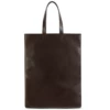 Comme Des Garçons Wallet Large Leather Tote Bag Brown In Brown