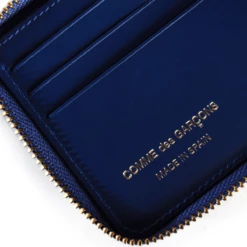 Comme Des Garçons Wallet SA7100PD Polka Dot Leather Wallet Navy In Navy -Hervia Shop hervia.com comme des gar ons wallet polka dot leather wallet 1564748196CDG 2.3