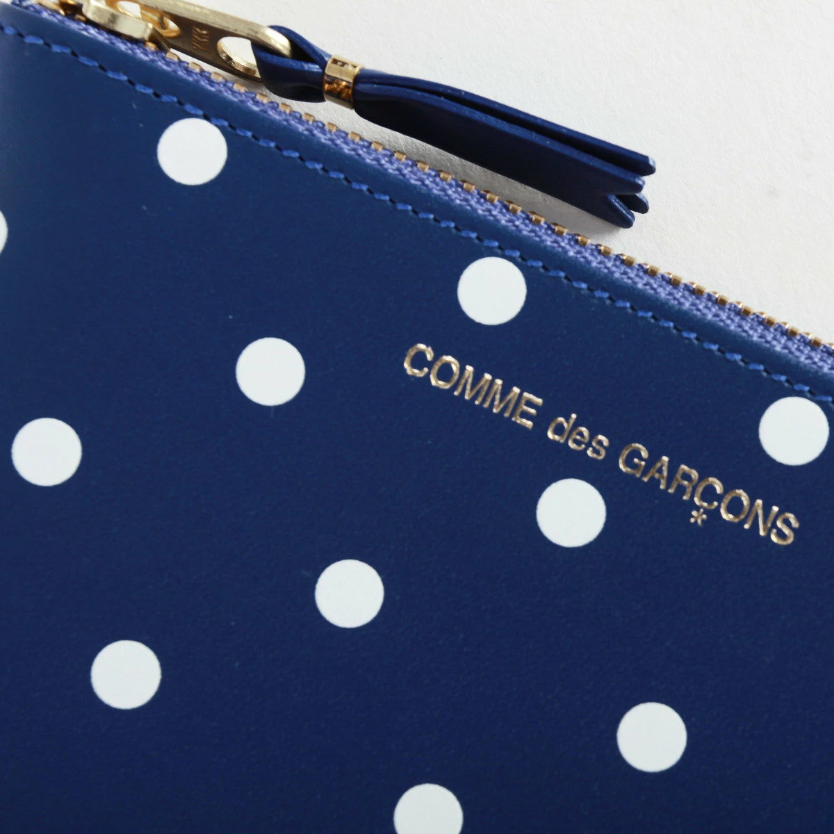 Comme Des Garçons Wallet SA8100PD Polka Dot Printed Wallet Navy In Navy 4 Comme Des Garçons Wallet SA8100PD Polka Dot Printed Wallet Navy In Navy - Image 4