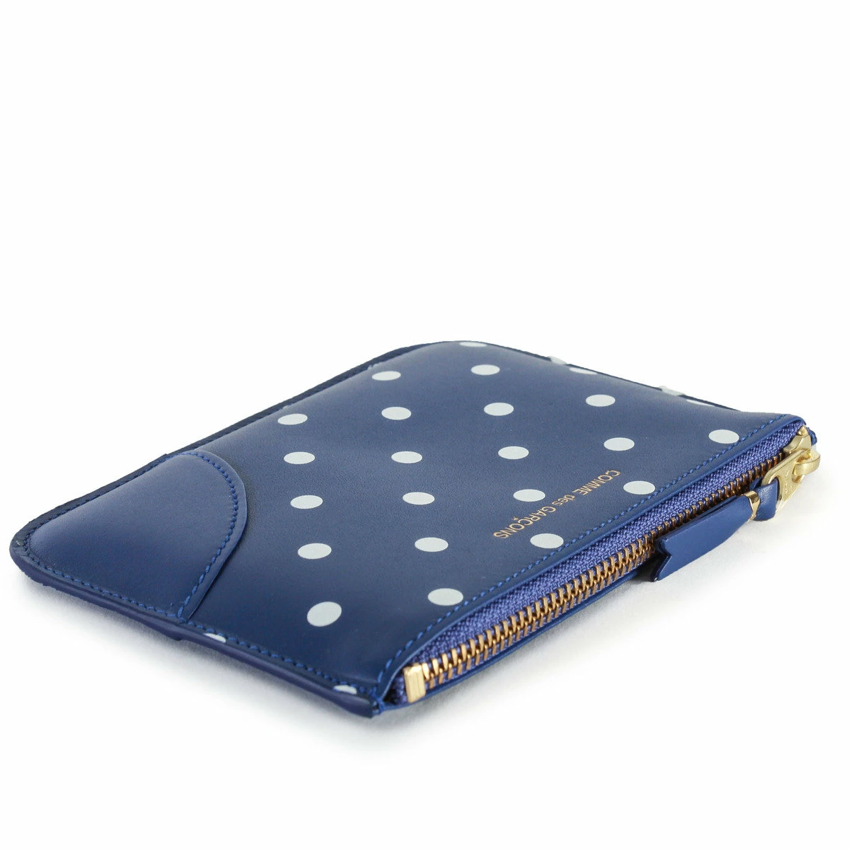 Comme Des Garçons Wallet SA8100PD Polka Dot Printed Wallet Navy In Navy 2 Comme Des Garçons Wallet SA8100PD Polka Dot Printed Wallet Navy In Navy - Image 2