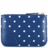 Comme Des Garçons Wallet SA8100PD Polka Dot Printed Wallet Navy In Navy