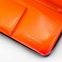 Comme Des Garçons Wallet SA0110FS Fluo Squares Wallet In Orange -Hervia Shop hervia.com comme des gar ons wallet sa0110fs fluo squares wallet 1624638103SA0110FS 0003 Layer 199