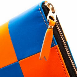 Comme Des Garçons Wallet SA0110FS Fluo Squares Wallet In Orange -Hervia Shop hervia.com comme des gar ons wallet sa0110fs fluo squares wallet 1624638106SA0110FS 0002 Layer 200