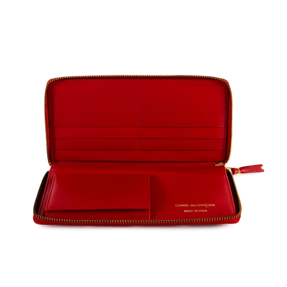 Comme Des Garçons Wallet SA0110PD Polka Dot Printed Purse Red In Red 3 Comme Des Garçons Wallet SA0110PD Polka Dot Printed Purse Red In Red - Image 3