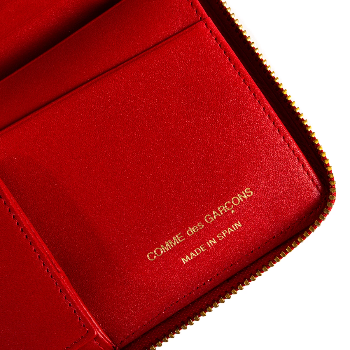 Comme Des Garçons Wallet SA0110PD Polka Dot Printed Purse Red In Red 4 Comme Des Garçons Wallet SA0110PD Polka Dot Printed Purse Red In Red - Image 4