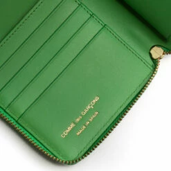 Comme Des Garçons Wallet SA2100 Leather Wallet Green In Green -Hervia Shop hervia.com comme des gar ons wallet sa2100 leather wallet green 16057040362861.4