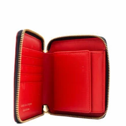 Comme Des Garçons Wallet SA2100ER Leather Wallet In Red -Hervia Shop hervia.com comme des gar ons wallet sa2100er leather wallet 1648564807SA2100ER 3