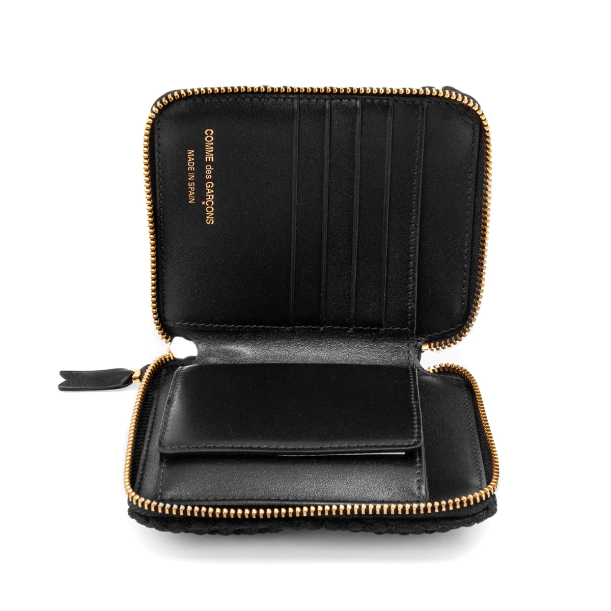 Comme Des Garçons Wallet SA2100FT Fat Tortoise Wallet In Black 4 Comme Des Garçons Wallet SA2100FT Fat Tortoise Wallet In Black - Image 4