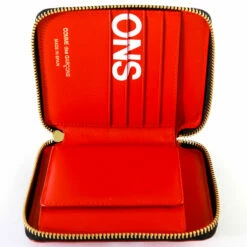 Comme Des Garçons Wallet SA2100HL Huge Logo Wallet Red In Red -Hervia Shop hervia.com comme des gar ons wallet sa2100hl huge logo wallet red 1559925006CDG 1.3