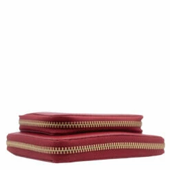 Comme Des Garçons Wallet SA2100OP Wallet With Outside Pocket In Red